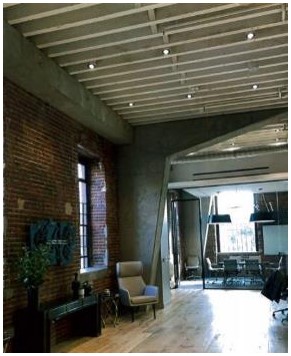 After: interior view of entrance foyer after construction
